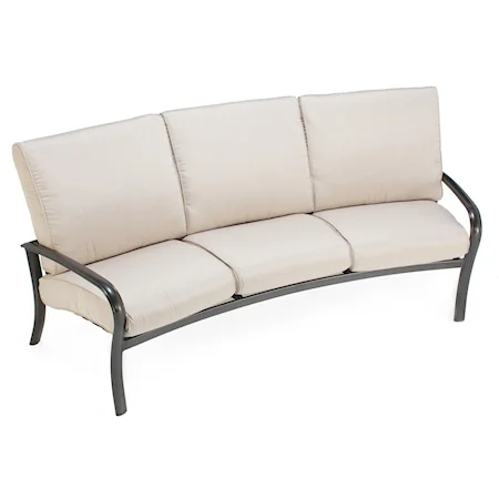 Crescent Sofa w/ Metal Frame